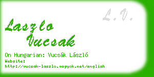 laszlo vucsak business card